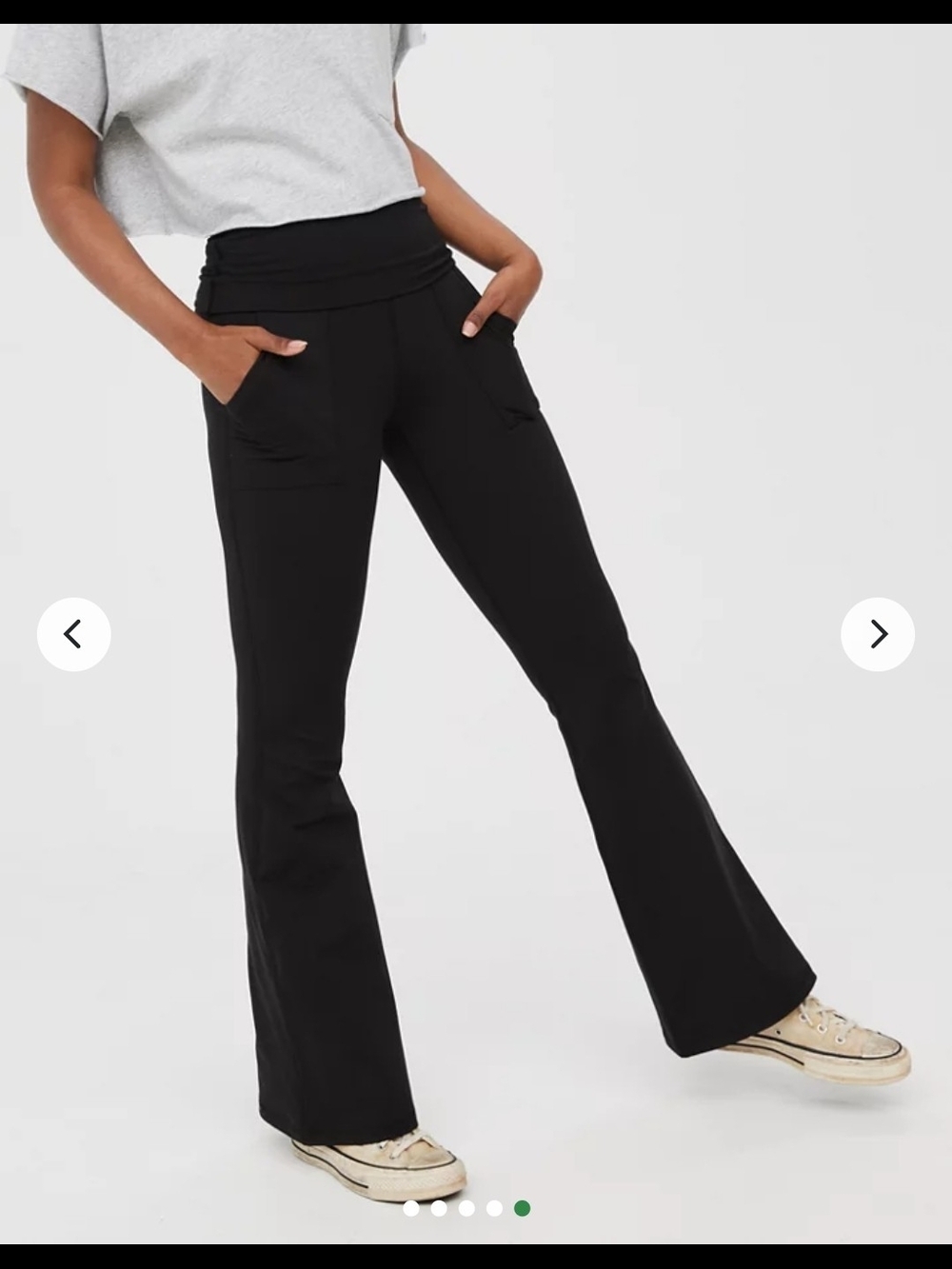 Offline By Aerie NWOT The Hugger Foldover Flare Leggings